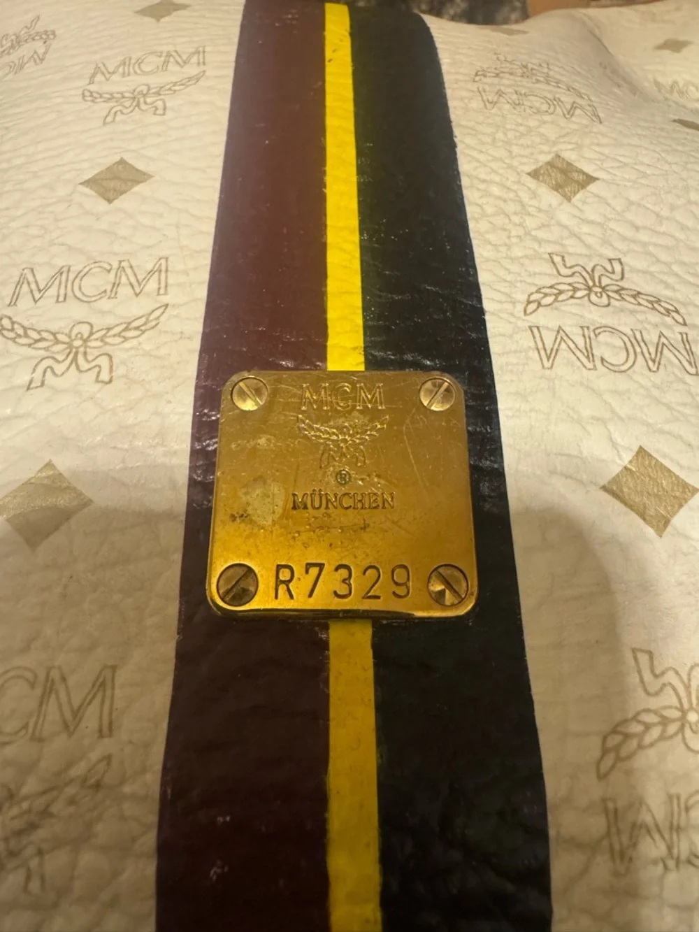 MCM Visetos Striped Hobo - Picture 4 of 14